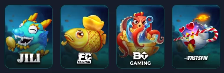 Power-ups and boss battles in jilibb fishing games